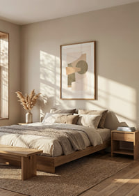 Soft shapes and earthy tones create calm.-8