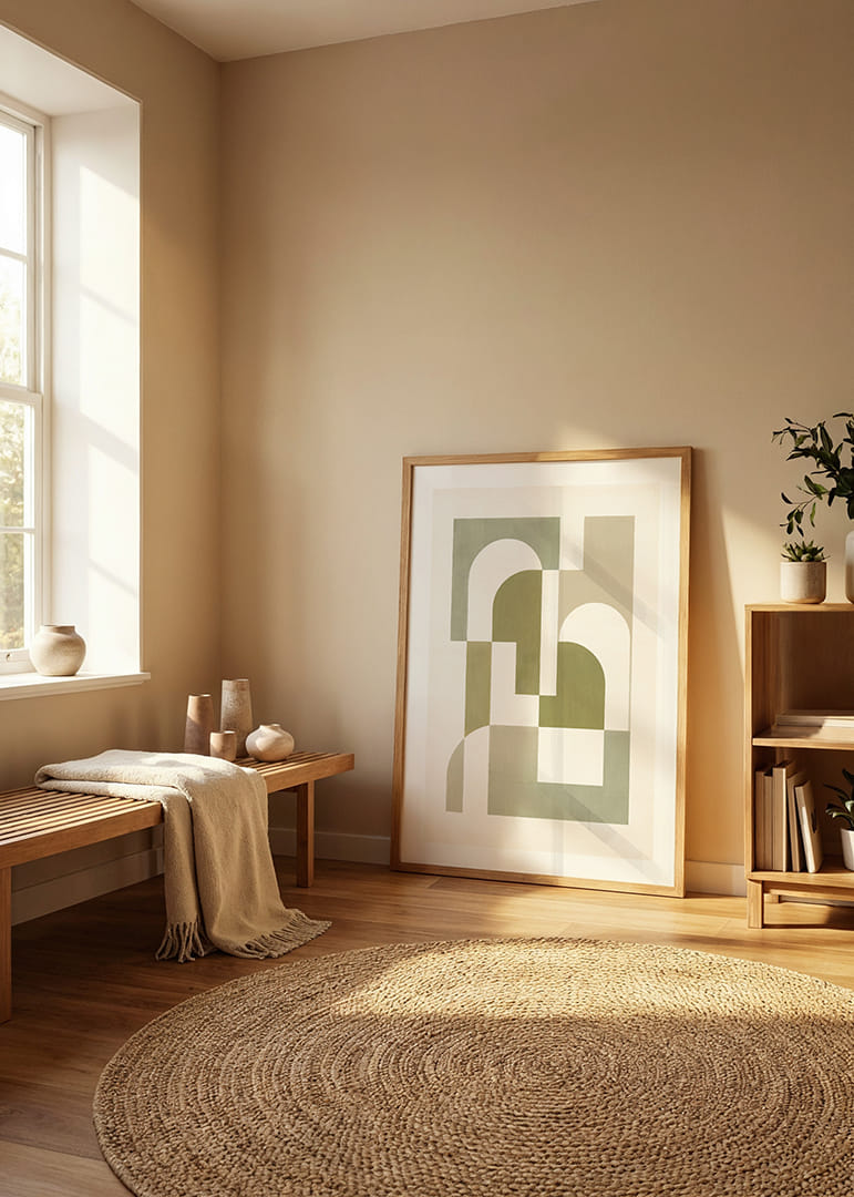 Soft shapes in a harmonious and balanced composition.-12