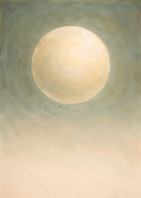 Blødt måneskin svæver i et tåget blåt landskab.-7