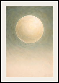 Soft moonlight floats in a misty blue landscape.-2