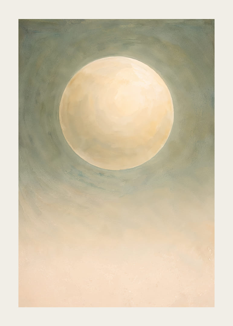 Blødt måneskin svæver i et tåget blåt landskab.-12