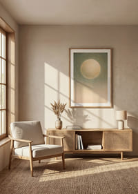 Blødt måneskin svæver i et tåget blåt landskab.-8