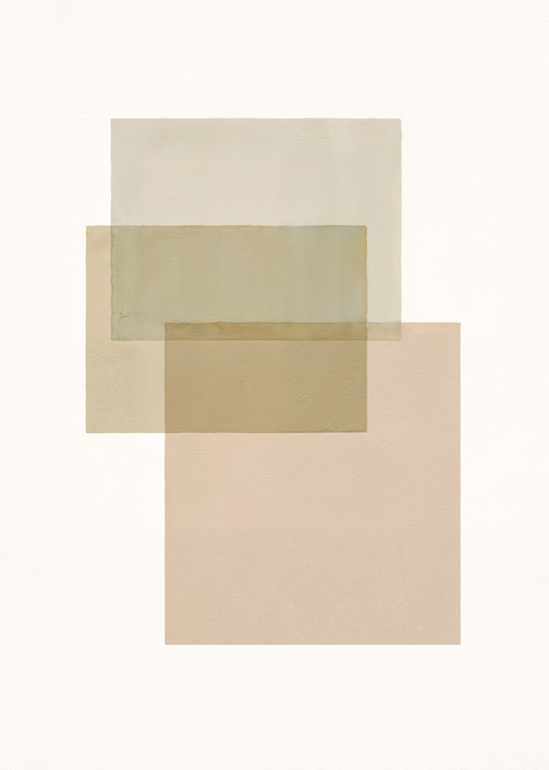 Soft tones that create a harmonious abstraction.-12