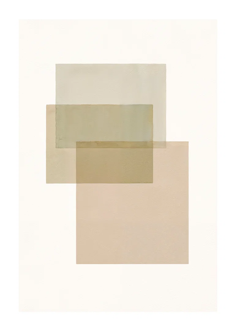 Soft tones that create a harmonious abstraction.-12