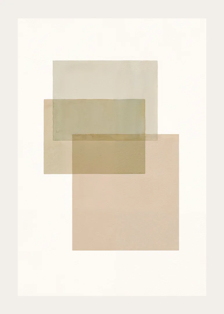 Soft tones that create a harmonious abstraction.-12