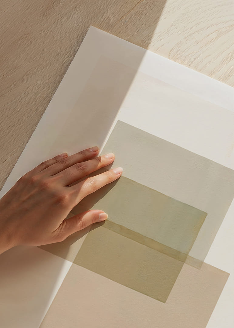 Bløde toner, der skaber en harmonisk abstraktion.-12