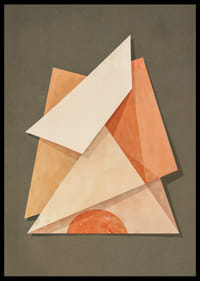Gentle geometric shapes in earthy shades create harmony.-6