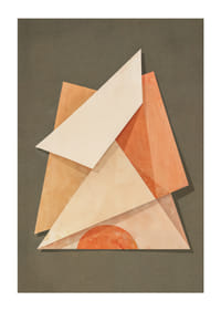 Gentle geometric shapes in earthy shades create harmony.-1