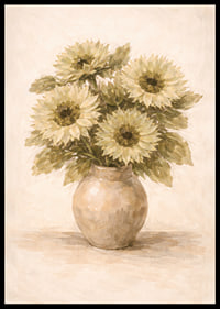 Sunflowers brighten up the room with natural elegance.-6