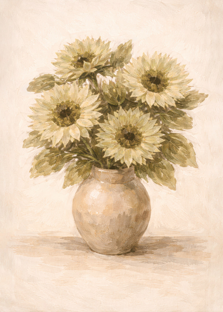 Sunflowers brighten up the room with natural elegance.-12