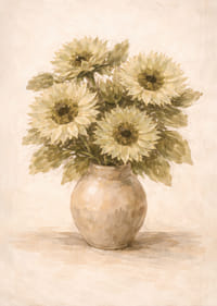 Sunflowers brighten up the room with natural elegance.-7