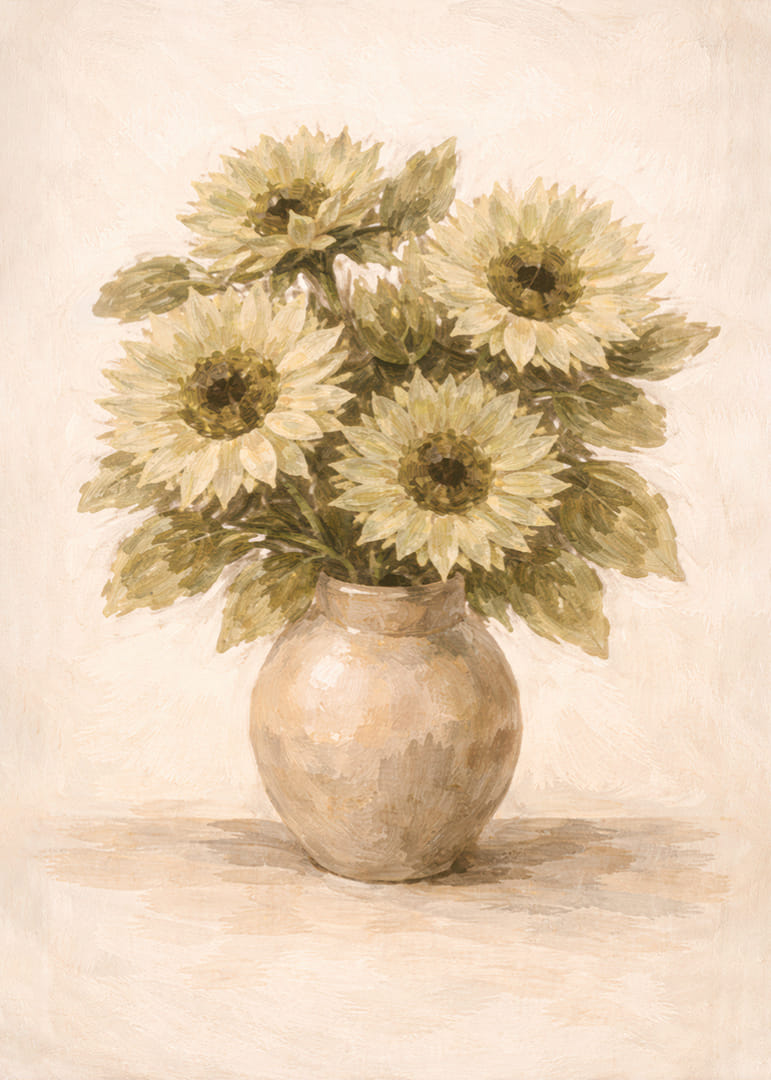 Sunflowers brighten up the room with natural elegance.-12