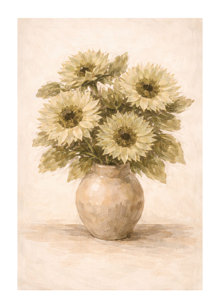 Sunflowers brighten up the room with natural elegance.-12