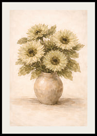 Sunflowers brighten up the room with natural elegance.-2