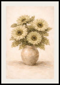 Sunflowers brighten up the room with natural elegance.-2