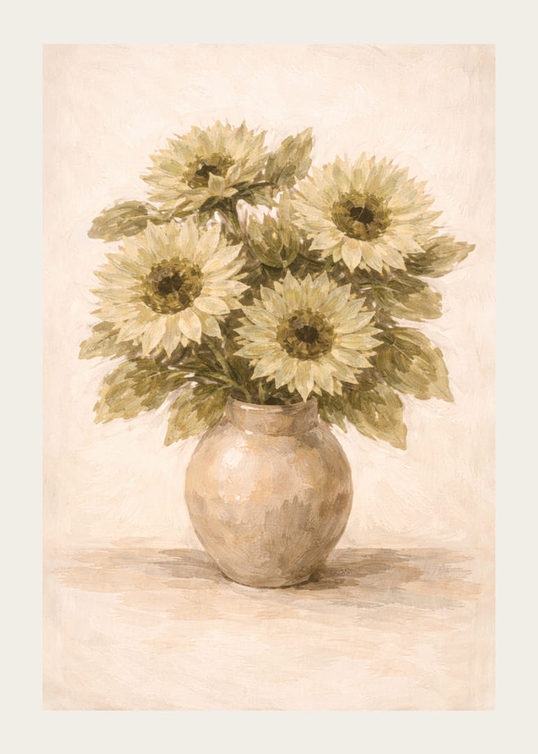 Sunflowers brighten up the room with natural elegance.-12