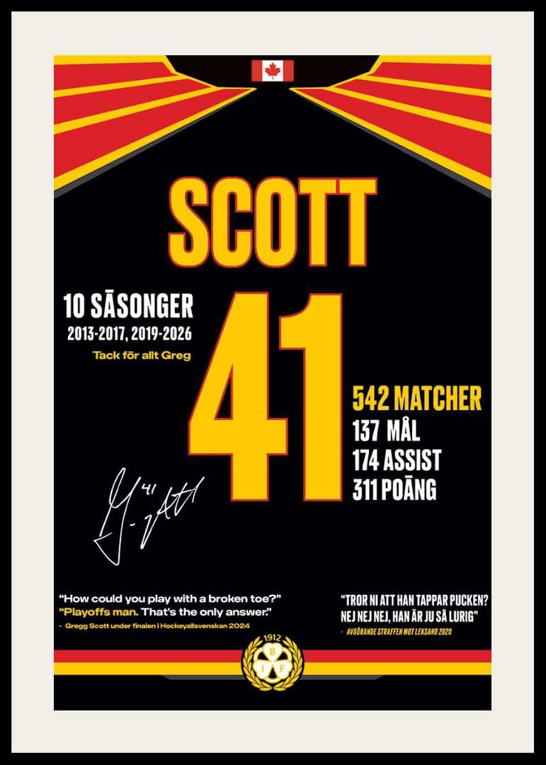 Greg Scott Avskedströja Brynäs IF 2026-12