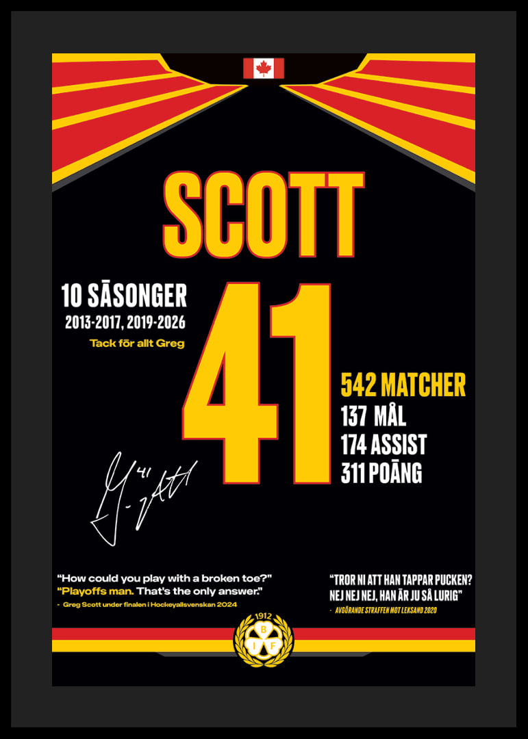Greg Scott Avskedströja Brynäs IF 2026-12