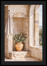 Een gezellig hoekje met een olijfpot in de zon.-4