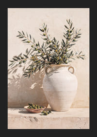 De mediterrane schoonheid van olijven in het zonnige licht.-5