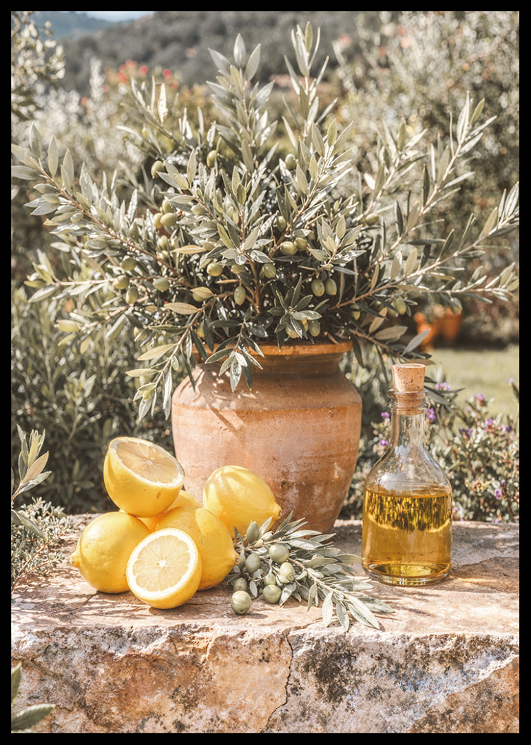 Sunny lemons and olives create Mediterranean dreams.-12