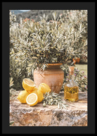 Sunny lemons and olives create Mediterranean dreams.-4