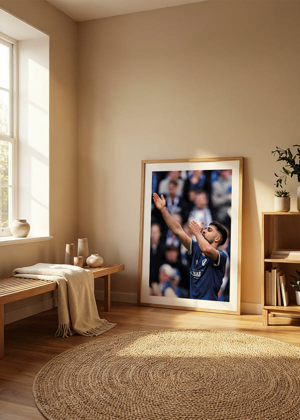 Poster Omar Faraj Första Hemmamålet Halmstad BK 2026 crossfade