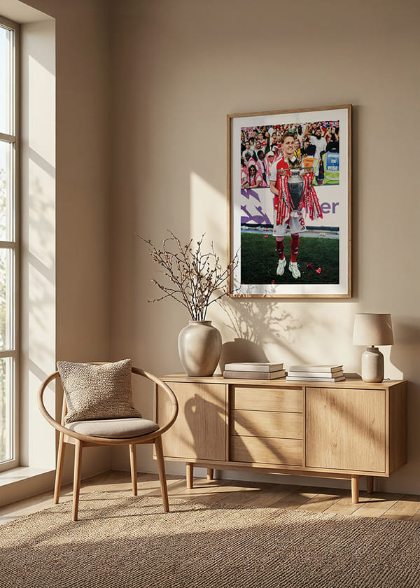 Affiche Arsenal Premier League Champions 2025-26 Martin Ødegaard No1 crossfade