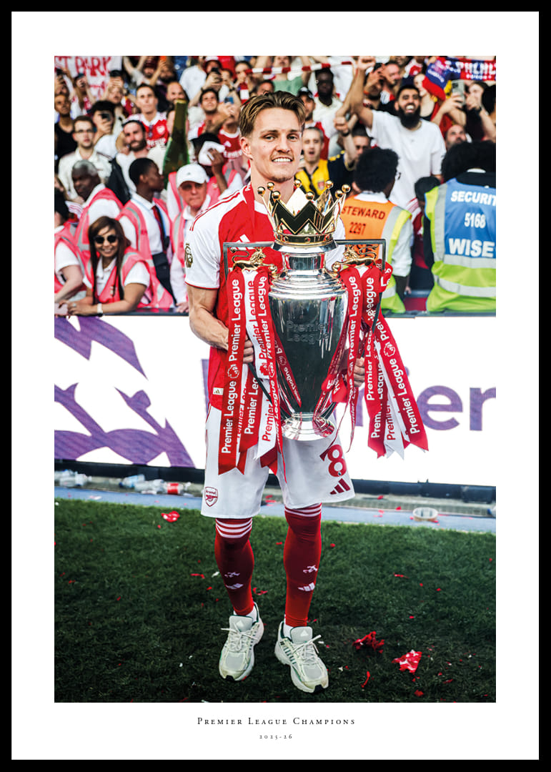 Arsenal Premier League Champions 2025-26 Martin Ødegaard No1-12