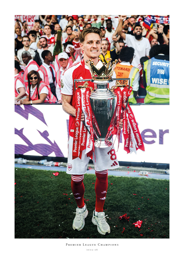 Arsenal Premier League Champions 2025-26 Martin Ødegaard No1-12
