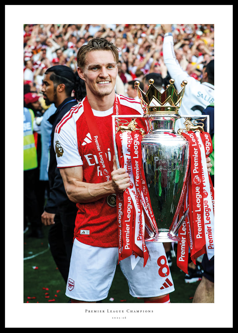 Arsenal Premier League Champions 2025-26 Martin Ødegaard No2-12