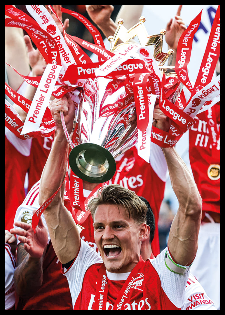 Arsenal, champion de Premier League 2025-2026, Martin Ødegaard, numéro 3-12