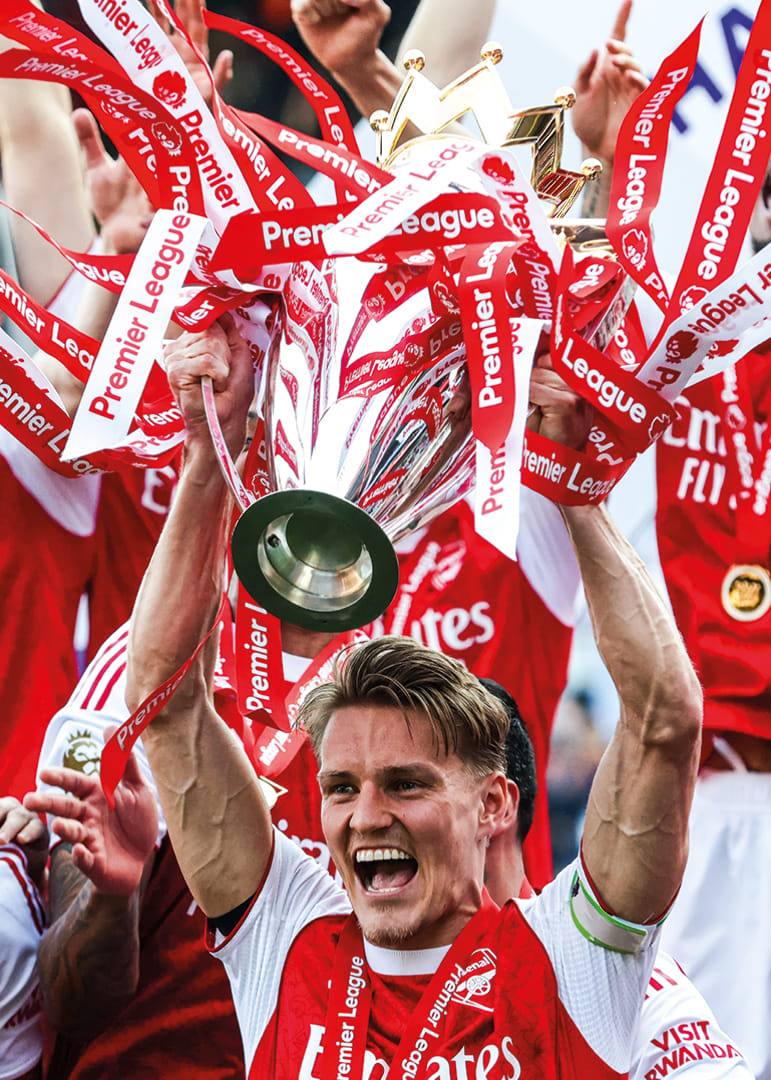 Arsenal, champion de Premier League 2025-2026, Martin Ødegaard, numéro 3-12