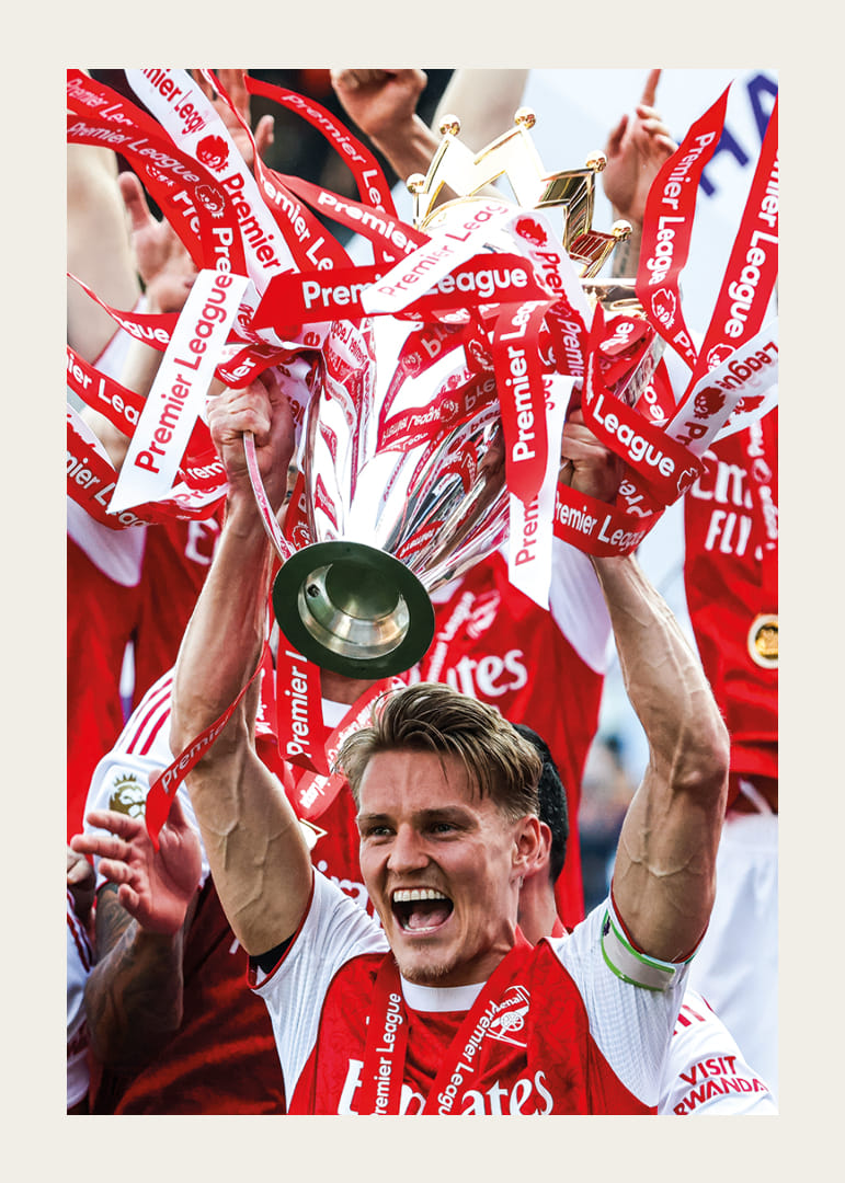 Arsenal, champion de Premier League 2025-2026, Martin Ødegaard, numéro 3-12