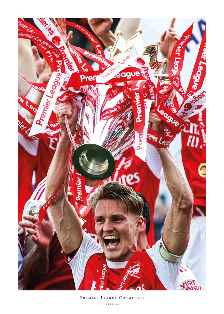 Arsenal, champion de Premier League 2025-2026, Martin Ødegaard, numéro 3-12