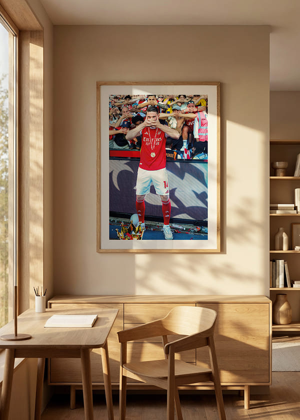 Affiche Arsenal Premier League Champions 2025-26 Viktor Gyökeres No1 crossfade
