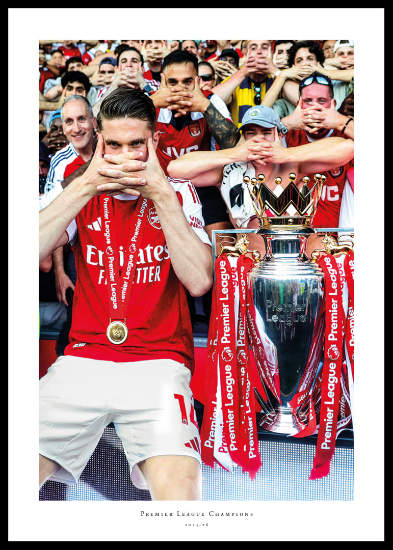Arsenal Premier League Champions 2025-26 Viktor Gyökeres No3-12