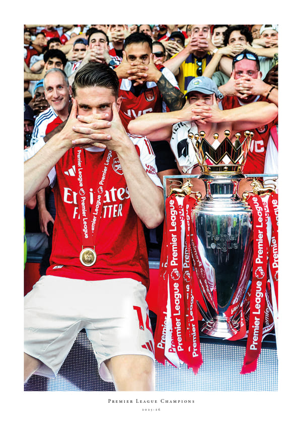 Affiche Arsenal Premier League Champions 2025-26 Viktor Gyökeres No3