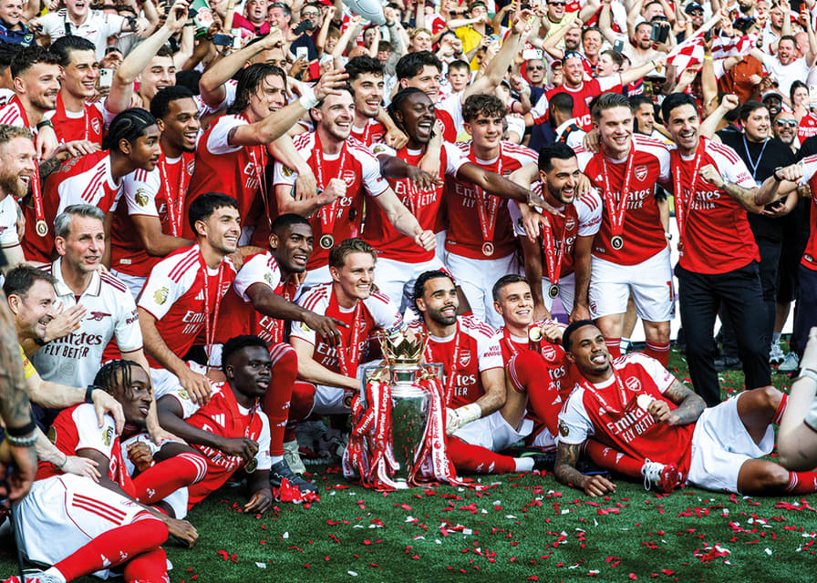 Arsenal, champion de Premier League 2025-26, n°1-12