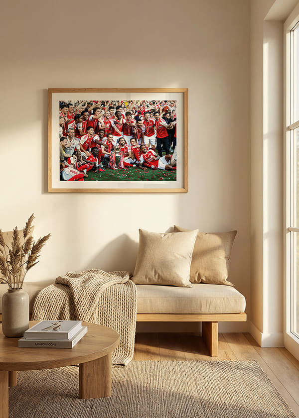 Affiche Arsenal Premier League Champions 2025-26 No1 crossfade