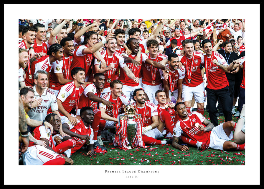 Arsenal, champion de Premier League 2025-26, n°1-12