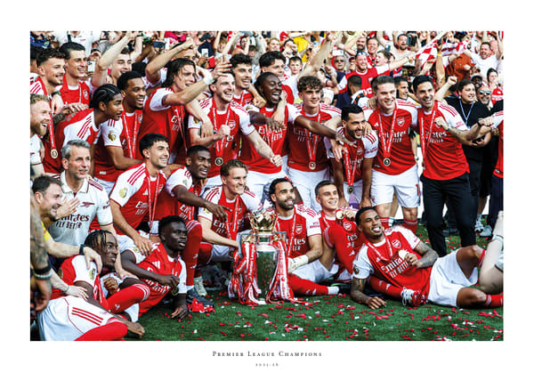 Affiche Arsenal Premier League Champions 2025-26 No1