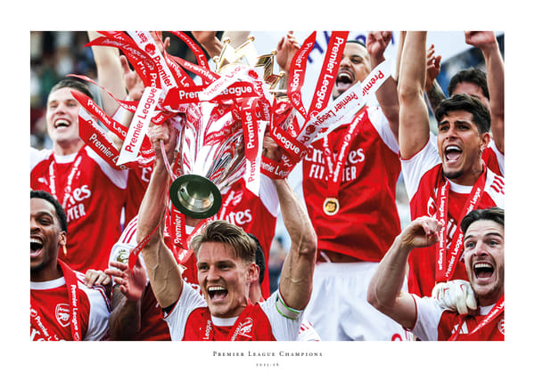 Affiche Arsenal Premier League Champions 2025-26 No2