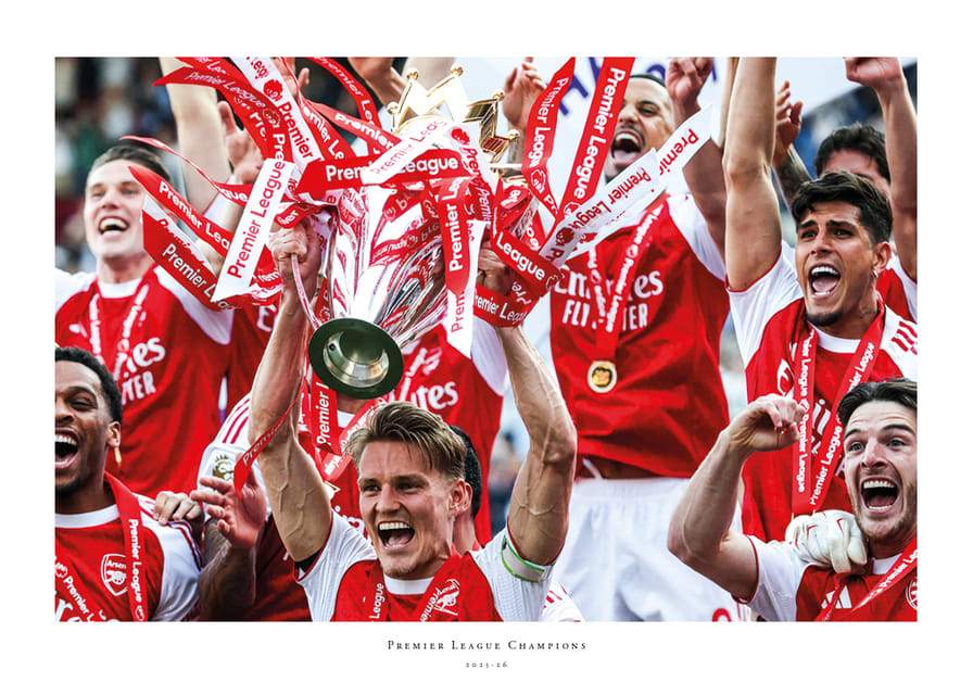 Arsenal, champion de Premier League 2025-26, n°2-12