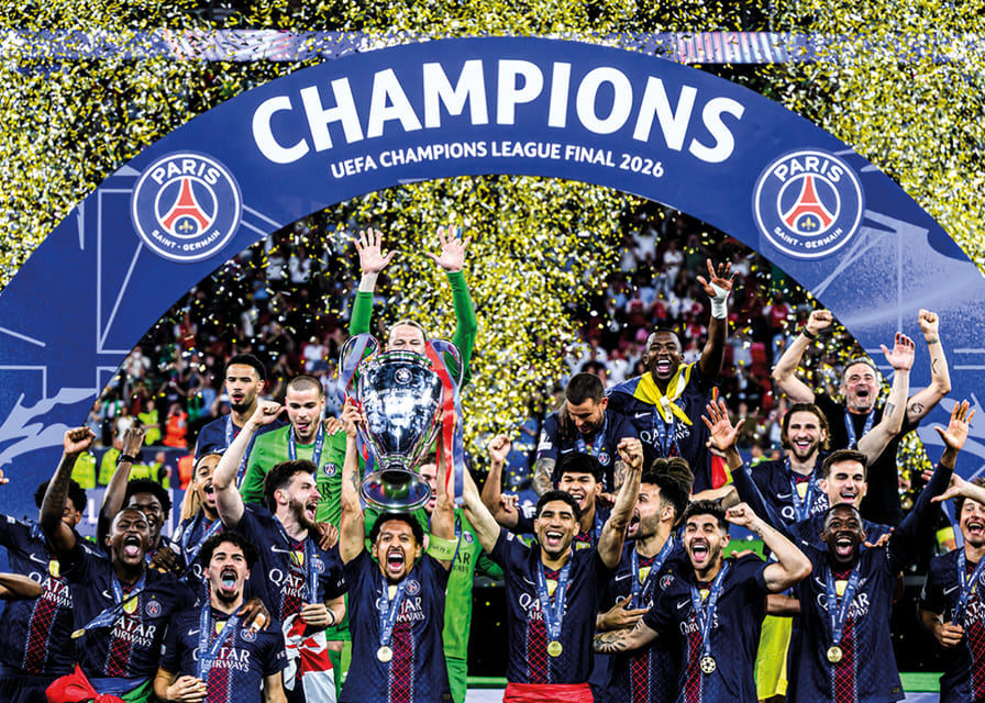 UEFA Bajnokok Ligája 2026 győztesei: Paris Saint-Germain, PSG -12