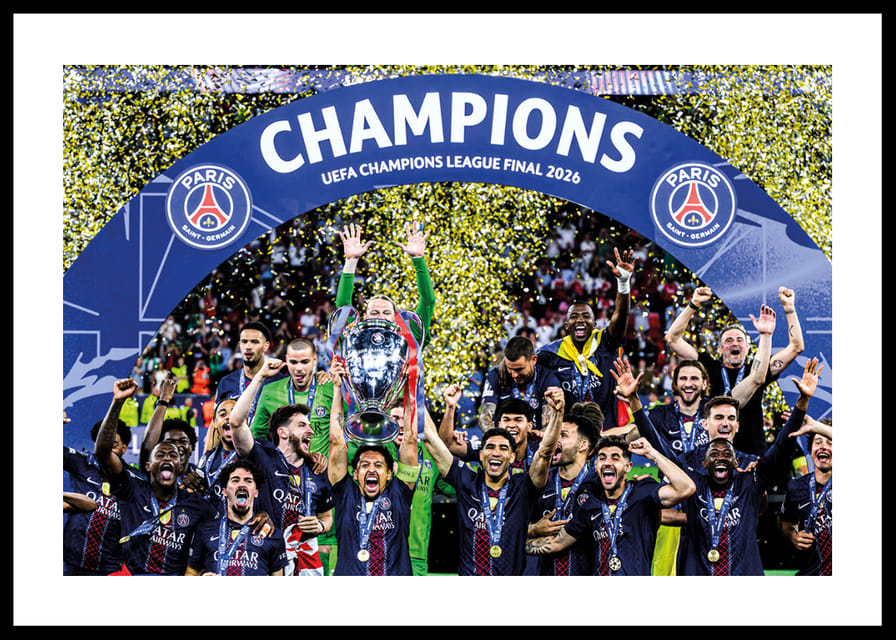 UEFA Bajnokok Ligája 2026 győztesei: Paris Saint-Germain, PSG -12