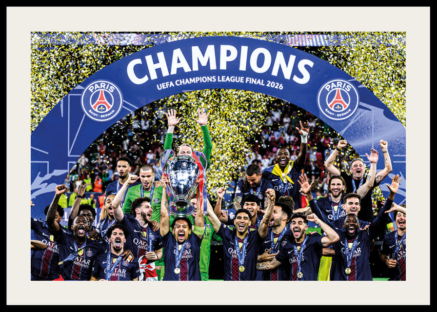 UEFA Bajnokok Ligája 2026 győztesei: Paris Saint-Germain, PSG -12