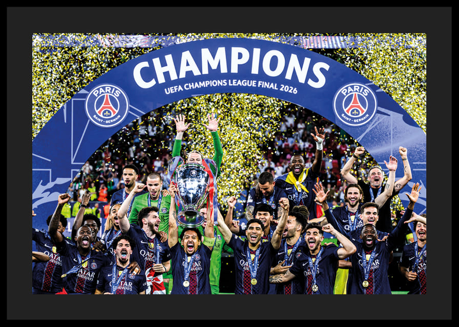 UEFA Bajnokok Ligája 2026 győztesei: Paris Saint-Germain, PSG -12