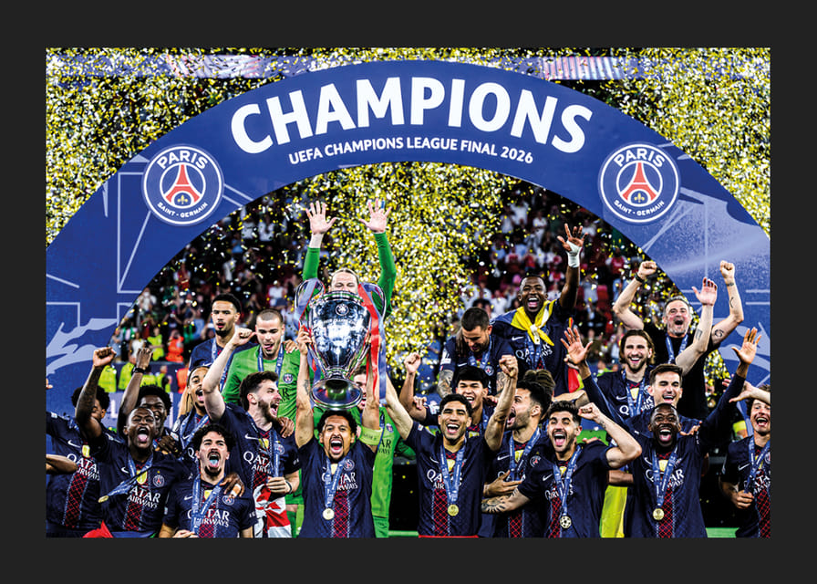 UEFA Bajnokok Ligája 2026 győztesei: Paris Saint-Germain, PSG -12