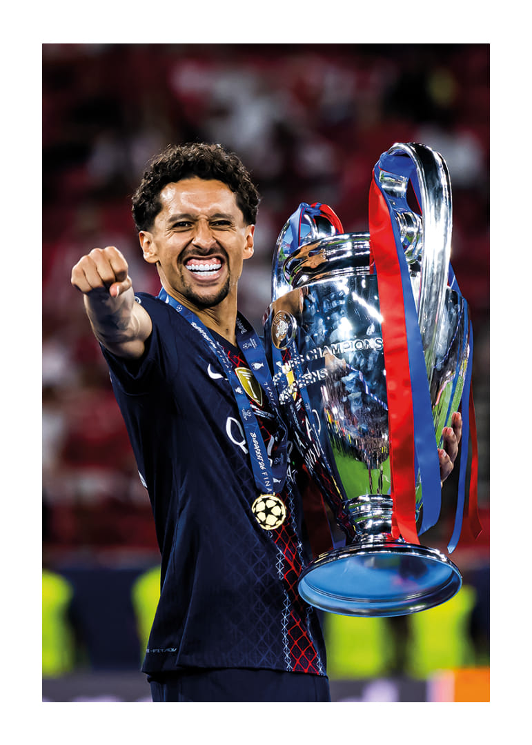 Marquinhos UEFA Bajnokok Ligája 2026 győztesei Paris Saint-Germain PSG 2. helyezett-12